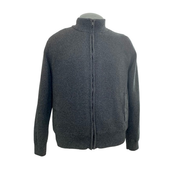 Emanuel by Emanuel Ungaro Other - Emanuel Ungaro gray fleece lined zip front sweater XXL